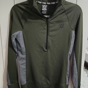 Pink Victoria's Secret Olive and Gray Pullover